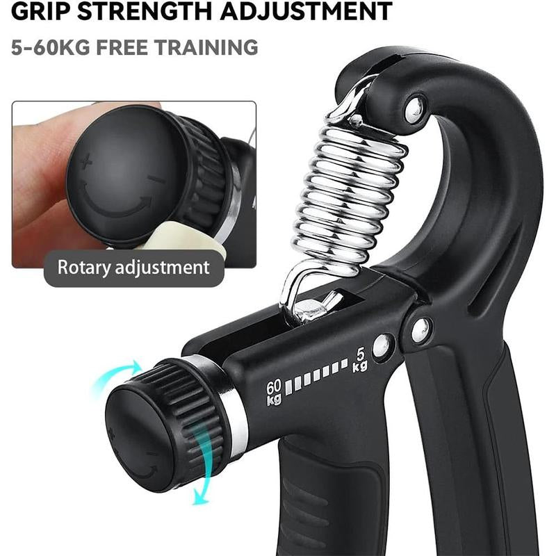 Workout Hand Gripper, 11Lbs-132Lbs Hand Grip Exerciser, Exercise Hand Grip Strengthener, Adjustable Hand Strengthener, Workout Equipment, Home Gym Equipment, Valentine'S Day Gift